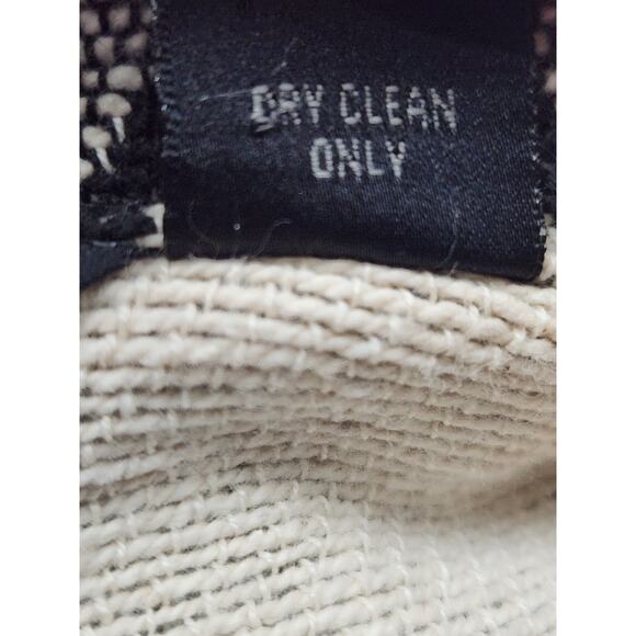 Agapo Blazer Women's L Short Woven Aztec Design Collared Boho Career VTG *Flaw - Picture 8 of 8